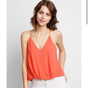 ASTR The Label coral strappy tank